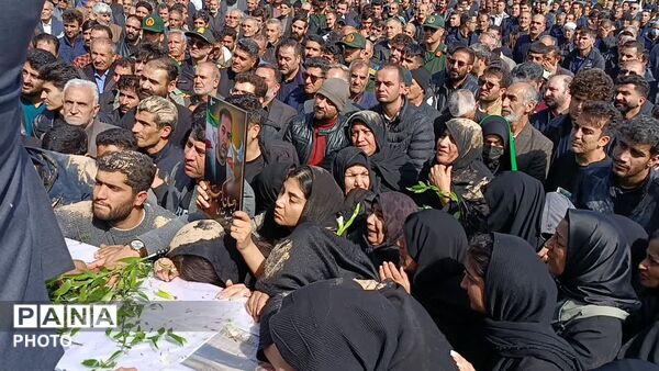 تشییع باشکوه پیکر پاک و مطهر شهید احسان اکبرزاده در نورآباد