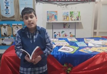 برگزاری نمایشگاه کتاب در دبستان ندای قرآن 