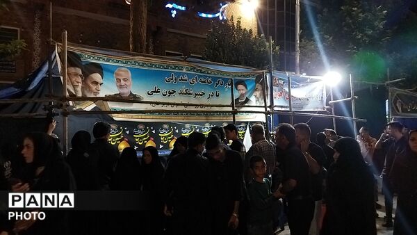 موکب شهدای روستای آهوان در چهارمین شب ماه محرم ۱۴۰۵