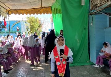 برپایی موکب فاطمیه در دبستان دخترانه هادی ۳ 