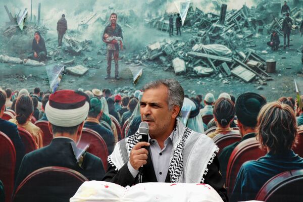 غرش خشم انقلابی دانشجویان دانشگاه آزاد مشهد علیه صهیونیسم و فریاد همبستگی با غزه