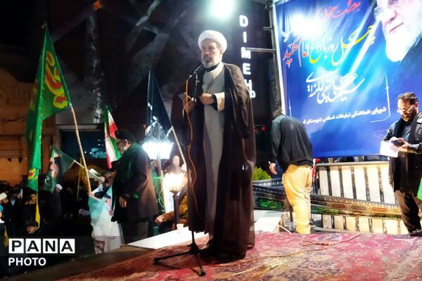 مراسم اربعین امام شهید آیت الله العظمی امام خامنه‌ای مدظله‌العالی در شهرستان فیروزکوه