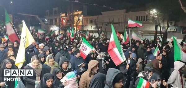 نهمین شب راهپیمایی خون‌خواهی رهبر شهید انقلاب در فردیس