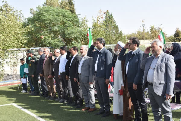 آیین زنگ «مهر و مقاومت» در مدارس شهرستان بهاباد