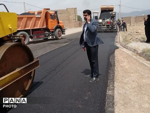 آغاز عملیات آسفالت جاده فدافن به کاشمر گامی بلند در توسعه زیرساخت‌های روستایی