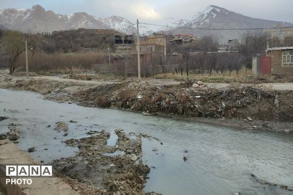 تصاویر زیبا از شهر بار پس از بارش برف و باران در ارتفاعات