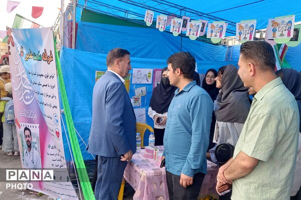برپایی غرفه های مهدویت، فرهنگی هنری، بهداشت - سلامت، ورزشی و بسیج فرهنگیان در چهاردانگه