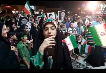 اجتماع برازجانی ها در حمایت از نیروهای مسلح در برابر اسراییل و امریکا