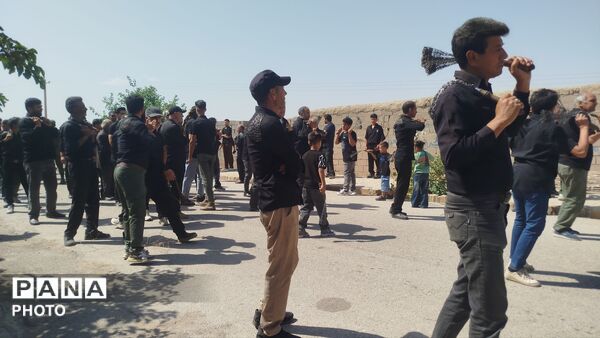 مراسم عزاداری در روز عاشورا همراه با حضور پر شور مردم روستای شوریاب