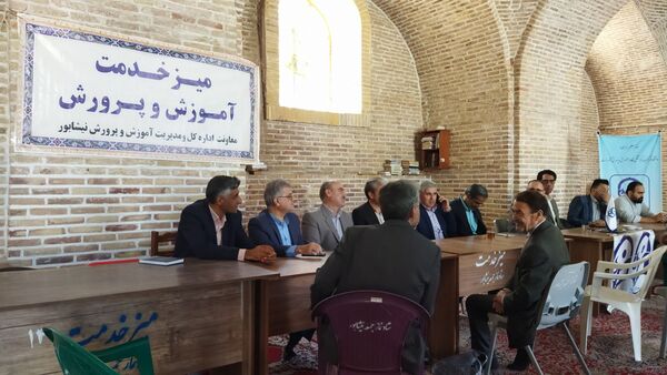 گذری بر میز خدمت اداره آموزش و پرورش نیشابور در نماز جمعه این هفته 