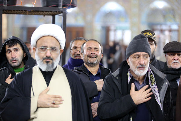 مراسم عزاداری سالروز شهادت امام هادی(ع) در حرم حضرت معصومه(س)