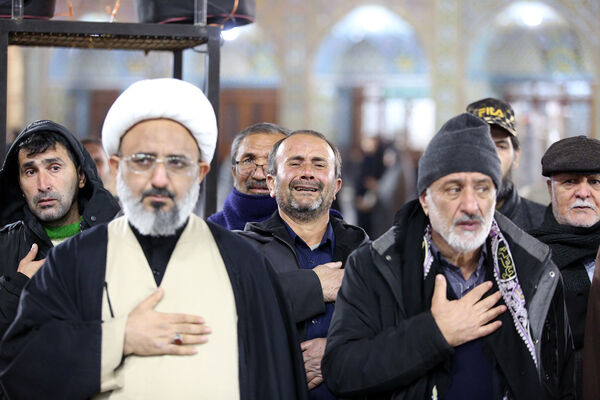 مراسم عزاداری سالروز شهادت امام هادی(ع) در حرم حضرت معصومه(س)