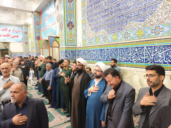  مراسم سوگواری شهادت آیت‌الله سید ابراهیم رئیسی و هیات همراه ایشان در بهبهان