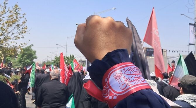 سیل جمعیت در تشییع آقای شهید در تهران