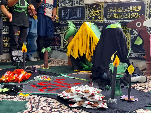 نوآموزان قرآنی دارالقرآن امام علی(ع) در سوگ شهادت حضرت رقیه 