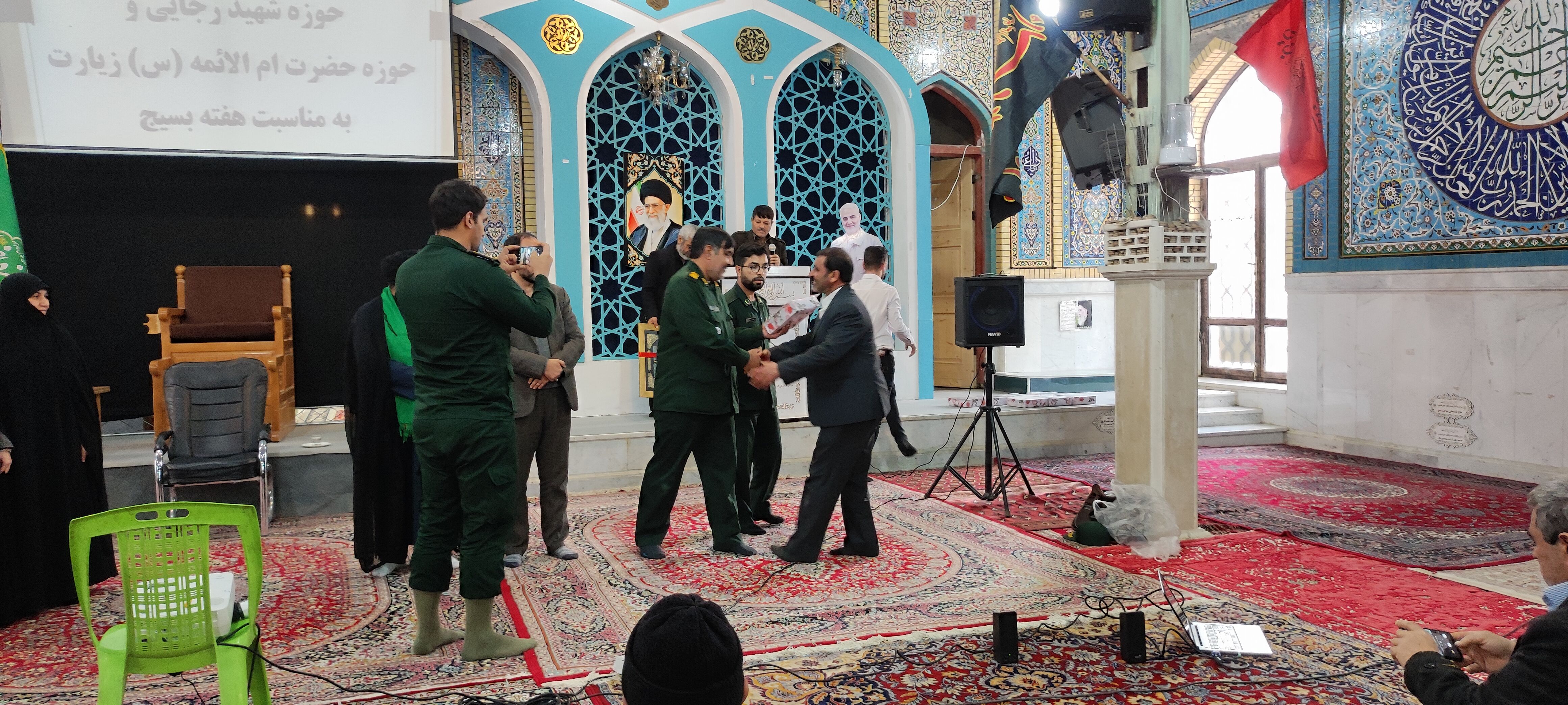 تقدیر از فرماندهان خواهر و برادر بسیجی شیروان