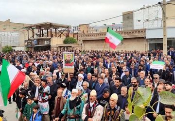 راهپیمایی چهل و هفتمین سالگرد پیروزی انقلاب اسلامی در شهرستان دره‌شهر