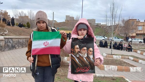 تشییع پیکر پاسدار شهید در شهرستان خواجه