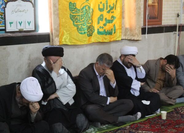 ادای احترام به حماسه‌سازان مقاومت؛ مراسم چهلم شهدای جنگ ۱۲ روزه در ملکان