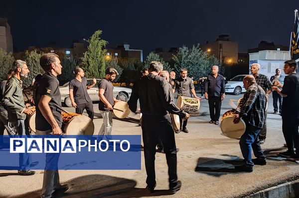 برپایی خیمه‌های عزاداری محرم در شهر شیراز