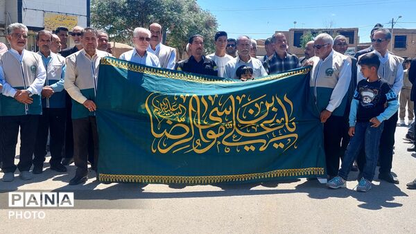 کاروان «در پناه خورشید» میهمان رزق‌آباد کاشمر شد
