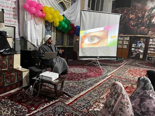 مراسم اعتکاف در مسجد امام حسین بلوار توس منطقه تبادکان مشهد