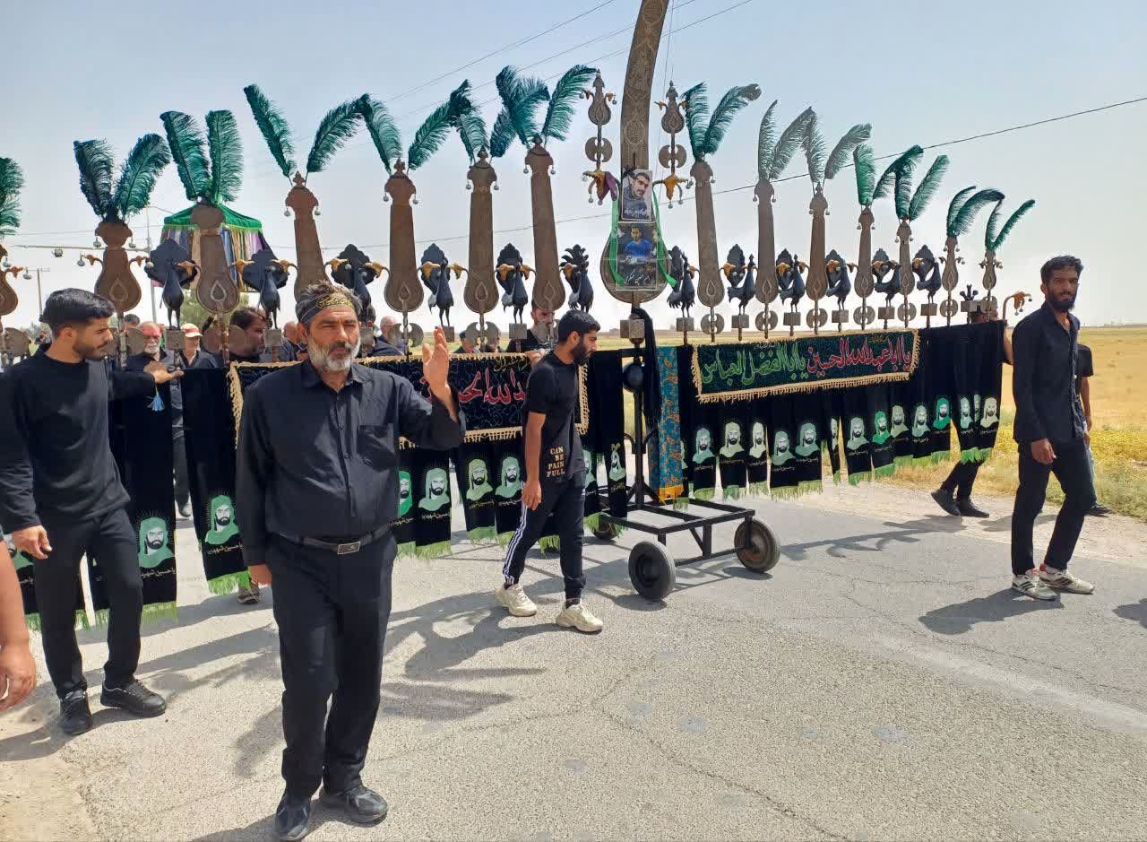 عزاداری در روستای مومن آباد قم