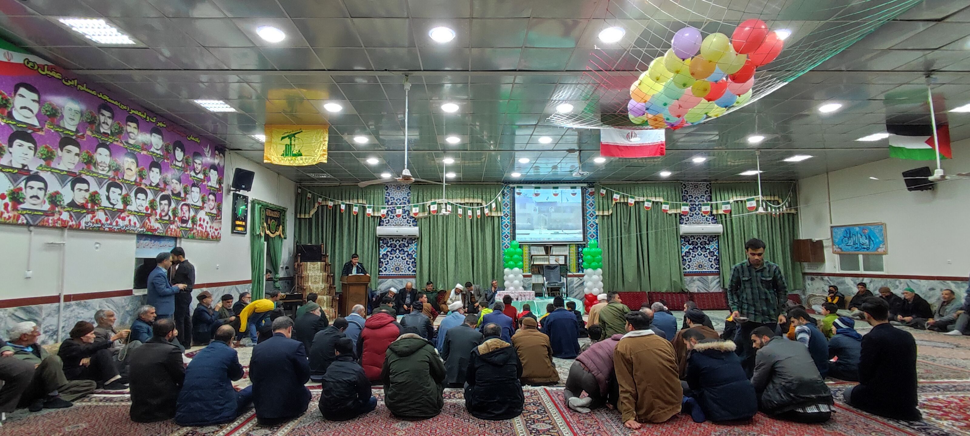 مراسم جشن انقلاب اسلامی در مسجد مسلم بن عقیل شهرستان شیروان