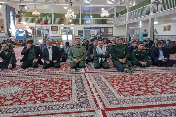 مراسم تکریم و معارفه فرمانده حوزه مقاومت بسیج شهر بار