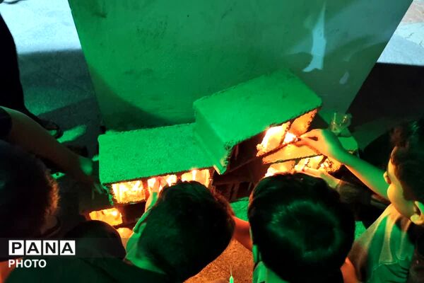 تجمع مردمی شهر صباشهر همزمان با مراسم شام غریبان  