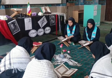 مراسم بزرگداشت سید حسن نصرالله در محفل انس با قرآن کریم