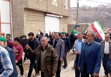 بیعت مردم ولایت مدار شهر بار با رهبر جدید آیت اللّه سید مجتبی خامنه ای