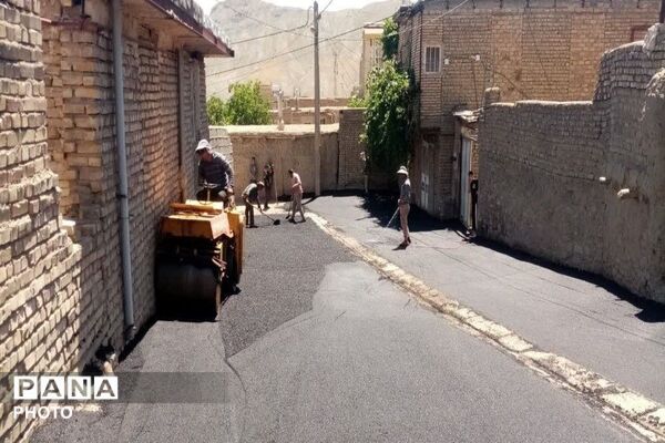 آسفالت کوچه‌های فرعی خیابان‌های شهر بار