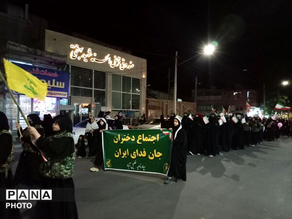 همایش باشکوه دختران جان فدای ایران در خلیل آباد