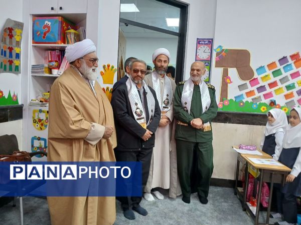 آیین افتتاح همزمان دبستان و کلنگ‌زنی سالن مطالعه مجموعه امام حسین(ع) در مشهد