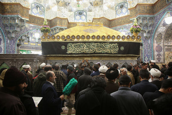 مراسم عزاداری سالروز شهادت امام هادی(ع) در حرم حضرت معصومه(س)
