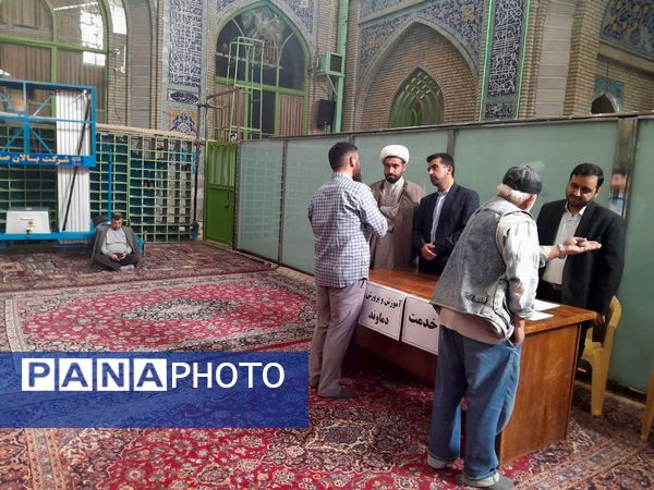 برپایی میز خدمت آموزش و پرورش دماوند 