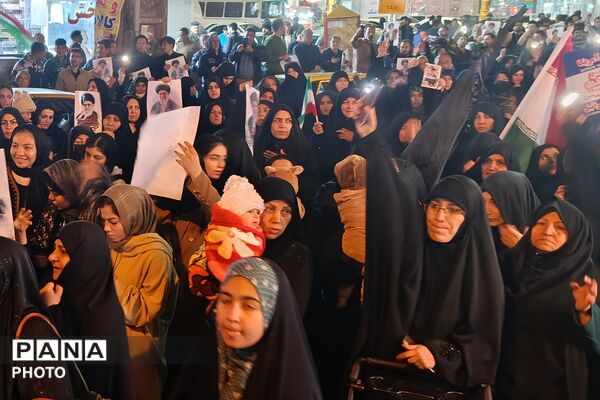 اجتماع مردم باقرآباد قرچک در سوگواری و انتقام جویی شهادت رهبر فرزانه ایران