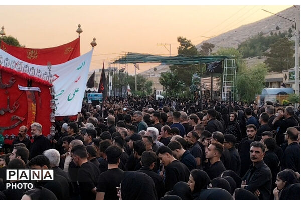 سوگ و ارادت عزاداران حسینی در شهر صغاد
