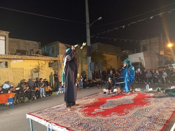 مراسم تعزیه خوانی شهادت حضرت عباس  در قیامدشت