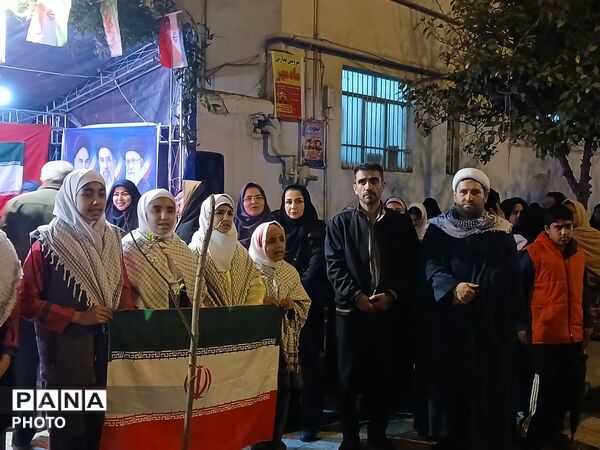 نهمین شب از خدمت‌رسانی اداره آموزش و پرورش کردکوی قالب موکب مردمی