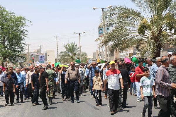 فریاد «مرگ بر اسرائیل» در لامرد طنین انداز شد
