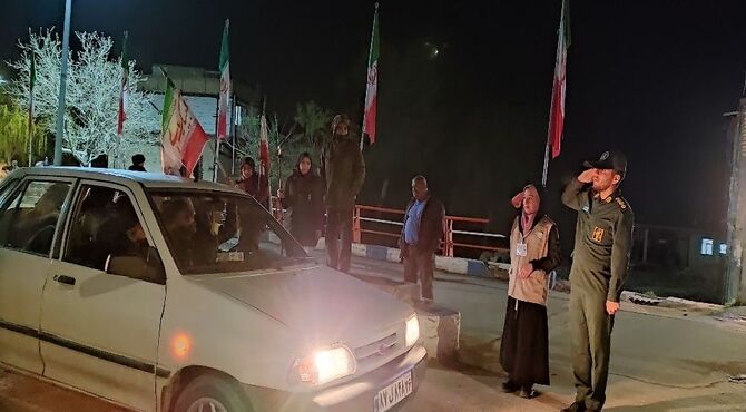 گذری بر رژه خودرویی در شهر بار نیشابور