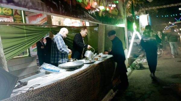 موکب های پذیرایی در جشن خیابانی مهر علوی کاشمر