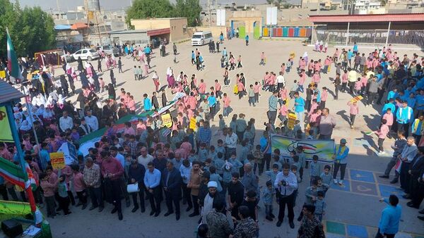 راهپیمایی ۱۳ آبان در منطقه شبانکاره 