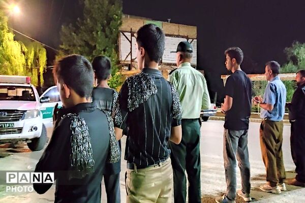 هیئت زنجیر زنی در هشتمین شب از ماه محرم الحرام در حسینیه شهدای شهر بار