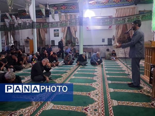 عزاداری شب‌های محرم در مسجد صاحب الزمان آشخانه 