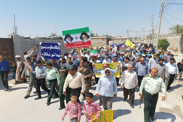 راهپیمایی روز قدس در تنگستان، شبانکاره، سعدآباد و بوشهر