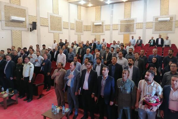 آیین تکریم و معارفه رئیس شعبه اول دادگاه عمومی و رئیس حوزه قضایی شهرستان بیضا 