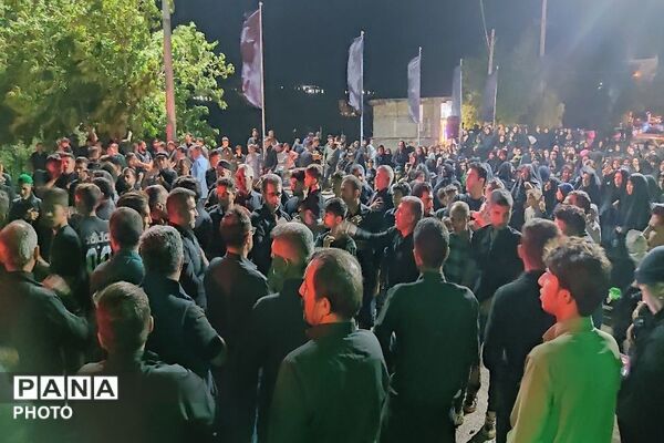 مراسم شام غریبان سالار شهیدان  در حسینیه شهدای شهر بار